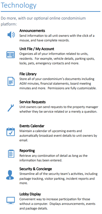 technological advantages of dove square property management